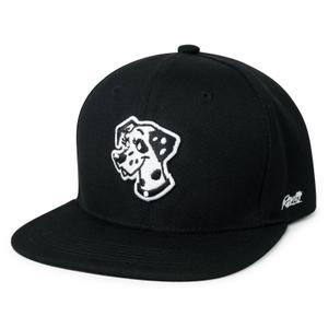 RSVLTS Gracey Snapback Hat in Black — front view