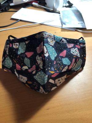 RSVLTS Rock Party Mask in Gray — front view