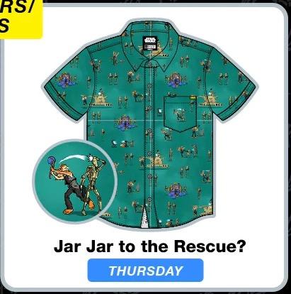 RSVLTS Jar Jar To The Rescue? KUNUFLEX Short Sleeve Shirt in Green — front view
