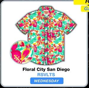 RSVLTS Floral City – San Diego 2024 (Neon) KUNUFLEX Short Sleeve Shirt — front view