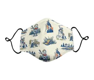 RSVLTS Teddy Vintage Mask in White — front view