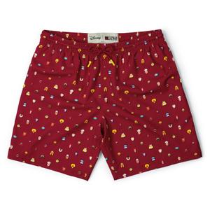 RSVLTS Lil Muppets Hybrid Shorts in Red — front view