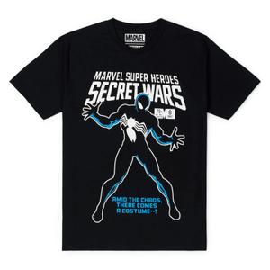RSVLTS There Comes A Costume Crewneck Tee in Black — front view
