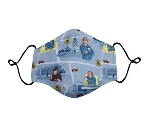 RSVLTS Burt Macklin Mask in Blue — front view