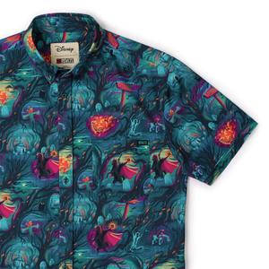 RSVLTS Headless Havoc KUNUFLEX Short Sleeve Shirt in Blue — front view
