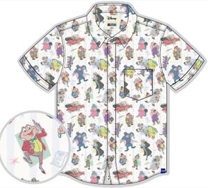 RSVLTS Mr. Toad’s Motor Mania KUNUFLEX Short Sleeve Shirt in White — front view