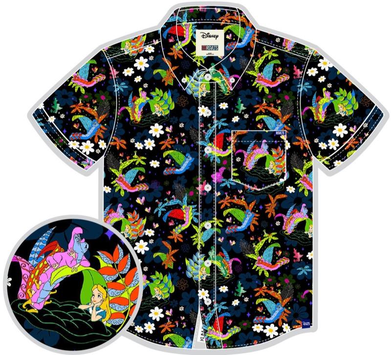 RSVLTS Who Are You? KUNUFLEX Short Sleeve Shirt in Blue — front view