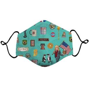 RSVLTS Leslie Knope Mask in Blue — front view