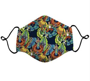 RSVLTS Jungle Friends Mask in Multicolor — front view