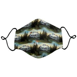 RSVLTS Happy Little Forest Mask in Green — front view