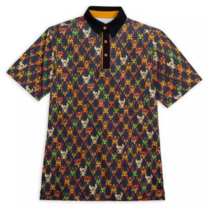 RSVLTS Which Stitch Is Witch All-Day Polo in Black — front view