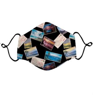 RSVLTS From Bob Ross With Love Mask in Black — front view