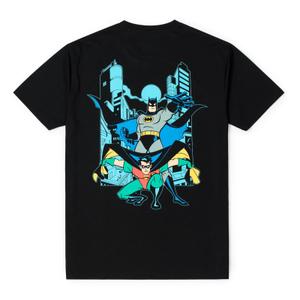 RSVLTS Dynamic Duo Crewneck Tee in Black — front view