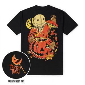 RSVLTS Sinister and Sweet Crewneck Tee in Black — front view