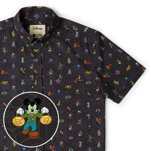 RSVLTS Lil Costume Party KUNUFLEX Short Sleeve Shirt in Black — front view