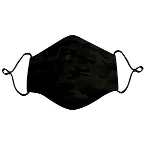RSVLTS Deep Camo Mask in Black — front view