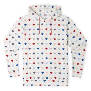 RSVLTS Rhode Rage Performance Hoodie in White — front view