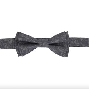 RSVLTS Stone Cold Steve Austin bow tie Tie & Pocket Square in Black — front view
