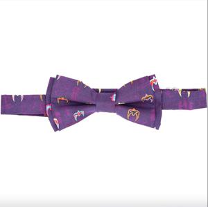 RSVLTS I Am the Ultimate Warrior Tie & Pocket Square in Purple — front view