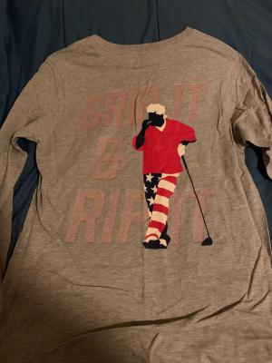 RSVLTS Grip It & Rip It Crewneck Tee in Gray — front view