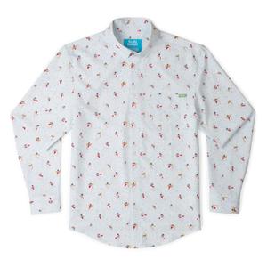 RSVLTS Look At Frosty Go! Long Sleeve Shirt in White — front view