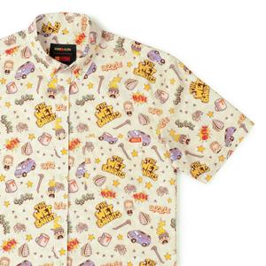 RSVLTS Season’s Beatings KUNUFLEX Short Sleeve Shirt in Yellow — front view