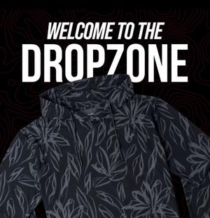 RSVLTS Ghost Palms (After Dark) Performance Hoodie in Black — front view