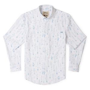 RSVLTS The Hinterlands Long Sleeve Shirt in White — front view