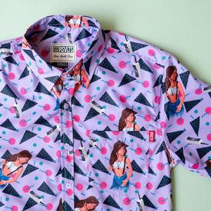 RSVLTS Kapow KUNUFLEX Short Sleeve Shirt in Multicolor — front view