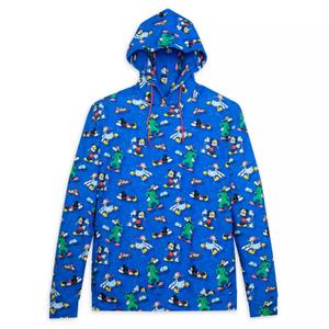 RSVLTS Sleepover Performance Hoodie in Blue — front view