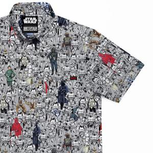 RSVLTS 501st KUNUFLEX Short Sleeve Shirt in White — front view