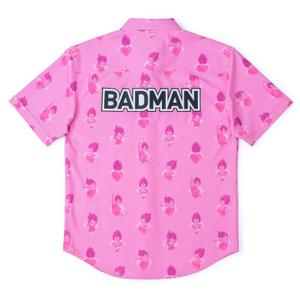 RSVLTS Badman KUNUFLEX Short Sleeve Shirt in Red — front view