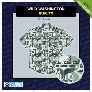 RSVLTS Wild Washington KUNUFLEX Short Sleeve Shirt in White — front view