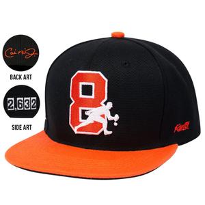 RSVLTS The Iron Man Snapback Hat in Black — front view