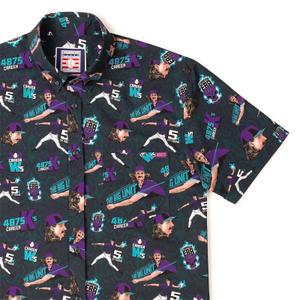 RSVLTS The Big Unit KUNUFLEX Short Sleeve Shirt in Black — front view