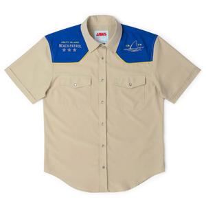 RSVLTS The Brody Roper Short Sleeve Shirt in Brown — front view