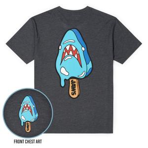 RSVLTS Sharksicle Crewneck Tee in Gray — front view