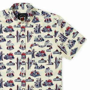 RSVLTS Search Party (Legends Edition) KUNUFLEX Short Sleeve Shirt in White — front view