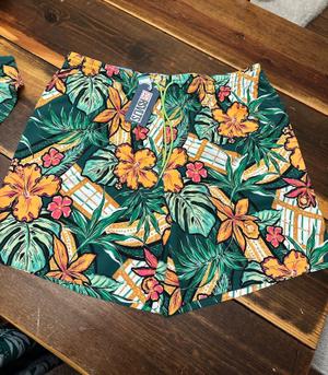 RSVLTS Floral City Philadelphia 2025 (Mystery) Hybrid Shorts in Green — front view