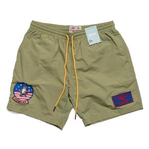 RSVLTS Top Gun Swimwear in Green — front view