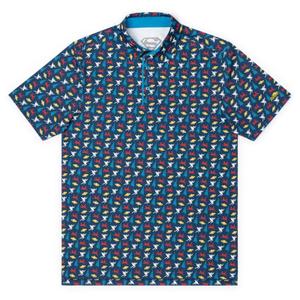 RSVLTS Kal & Krypto All-Day Polo in Blue — front view