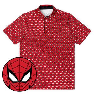 RSVLTS Neighborhood Watch All-Day Polo in Red — front view