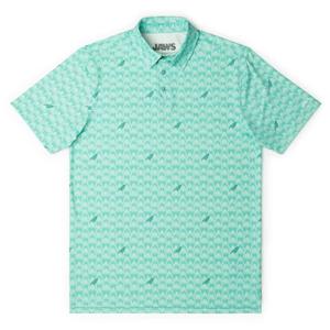 RSVLTS Smile You Son of a… All-Day Polo in Blue — front view