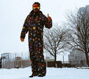 RSVLTS RSVLTS Space Suit Snow Suit in Black — front view