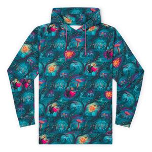 RSVLTS Headless Havoc Performance Hoodie in Blue — front view