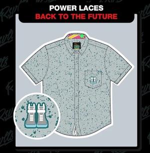 RSVLTS Power Laces KUNUFLEX Short Sleeve Shirt in White — front view