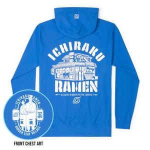RSVLTS Ichiraku Ramen Performance Hoodie in Blue — front view