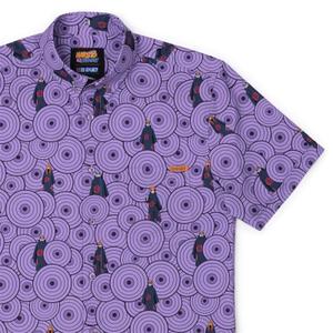 RSVLTS The Six Paths of Pain KUNUFLEX Short Sleeve Shirt in Purple — front view