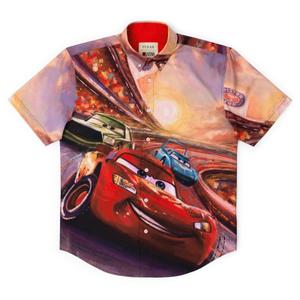 RSVLTS Piston Cup KUNUFLEX Short Sleeve Shirt in Multicolor — front view