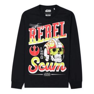 RSVLTS Rebel Scum (Porkins Squad) Crewneck Tee in Black — front view